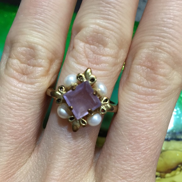 Lavender Amethyst Ring 💜☁️ - Picture 3 of 9